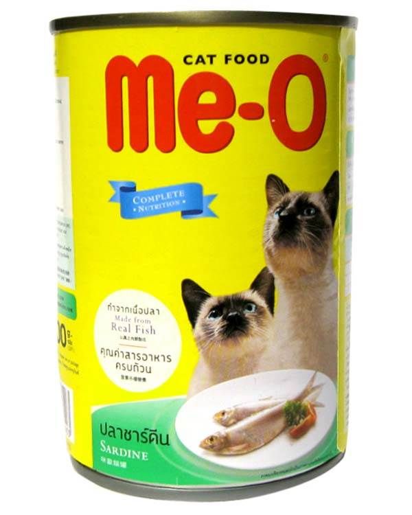 Me-O Canned Cat Food Sardine In Prawn Jelly (400 gm)