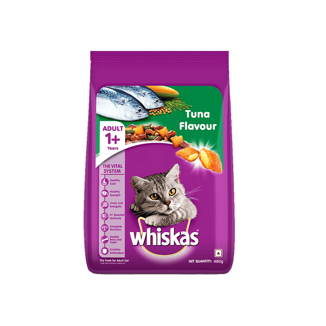 Whiskas 480gm 1+ adult